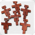 Handmade Wooden Cross, Religious Wooden Cross, Natural Small Cross (IO-cw012)
